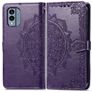 Mobigear Mandala Nokia X30 Wallet case - Purple