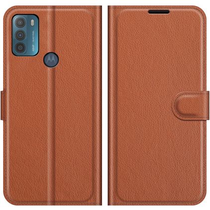 Mobigear Classic Motorola Moto G50 Wallet case - Brown