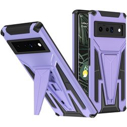 Mobigear Armor Stand Google Pixel 6 Pro Hårdt Bagsidecover Stødsikkert med Stander - Lilla