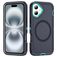 Mobigear Rugged Mag iPhone 16 MagSafe Funda Plástico rígido Carcasa Antigolpes - Azul oscuro