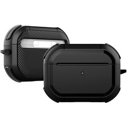 Mobigear Slim Armor Funda rígida antigolpes para Apple AirPods Pro 2 - Negro