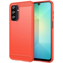 Mobigear Brushed Slim Samsung Galaxy A26 Elastyczne TPU Etui plecki - Czerwony