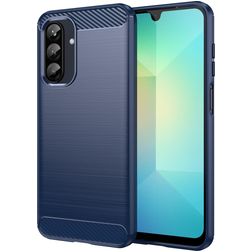 Mobigear Brushed Slim Samsung Galaxy A26 Fleksibel TPU Bagsidecover - Blå