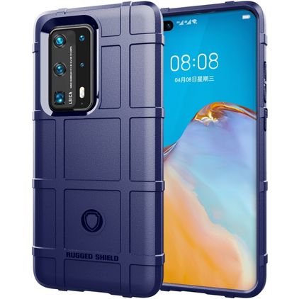 Mobigear Rugged Shield Huawei P40 Pro Plus Flexibel TPU Skal Stötsäkert - Blå