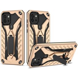Mobigear Armor Stand Samsung Galaxy A03 Hard Case Back cover Shockproof with Stand - Gold