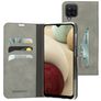 Mobiparts Classic Wallet Samsung Galaxy A12 Lompakkokotelo + Setelitasku - Granite Grey