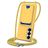 Mobigear Lanyard Card Samsung Galaxy S26 Plus Silicone Cover con cordino e portacarte - Giallo
