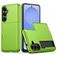 Mobigear Card Samsung Galaxy S26 Tvrdý plast Zadní kryt odolný proti nárazům s kapsou na karty - Zelená