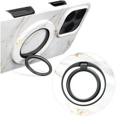 MIO Holder MagSafe Anel para telemóvel - White Marble Universal