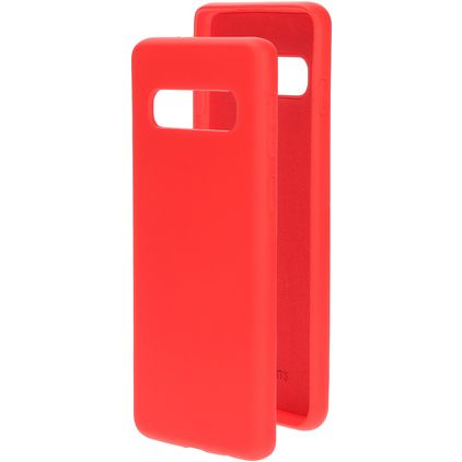 Mobiparts Samsung Galaxy S10 Silicone Back cover - Scarlet Red