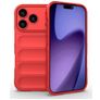 Mobigear Bumpy iPhone 17 Pro TPU flexible Carcasa - Rojo
