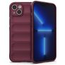 Mobigear Bumpy iPhone 14 Plus TPU flexível Capa traseira - Bordô