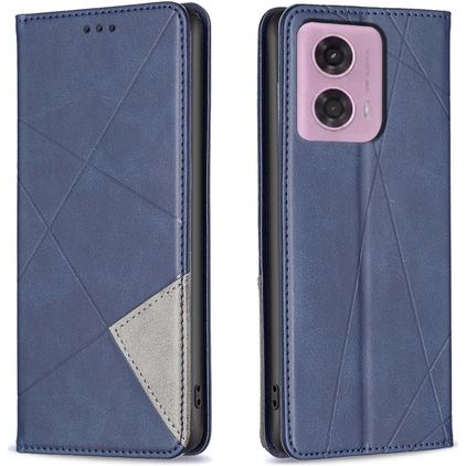 Mobigear Rhombus Slim Motorola Moto E14 Funda tipo libro - Azul