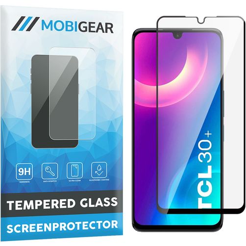 Mobigear Premium TCL 30 Plus Cristal templado Protector de pantalla - Compatible con fundas - Negro