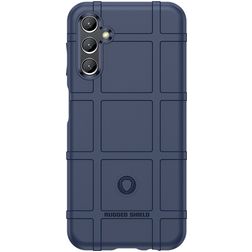 Mobigear Rugged Shield Samsung Galaxy A24 TPU flexível Capa traseira Antichoque - Azul
