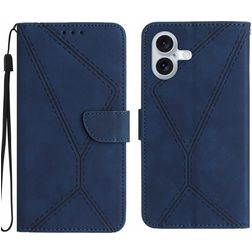 Mobigear Stitch iPhone 17 Lompakkokotelo + Setelitasku - Sininen