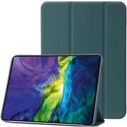 Mobigear Tri-Fold Gel iPad 10 (2022) TPU / Konstläder Plånboksfodral - Grön