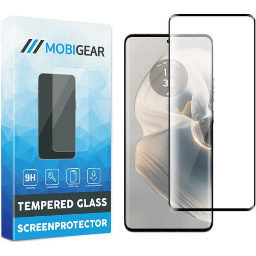 Mobigear Premium Motorola Edge 50 Pro Cristal templado Protector de pantalla - Compatible con fundas - Negro