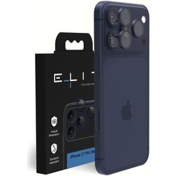Elite iPhone 17 Pro Max Vidro temperado Protetor de lentes da câmara - Compatível com capas - Azul