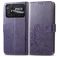 Mobigear Clover POCO C40 Cover a libro portafoglio - Viola