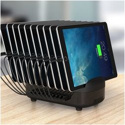 Orico Smart 10 USB Nabíjecí stanice 120W 2,4A - Černá