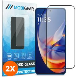 Mobigear Premium Motorola Edge 50 Neo Cristal templado Protector de pantalla - Compatible con fundas (pack de 2)