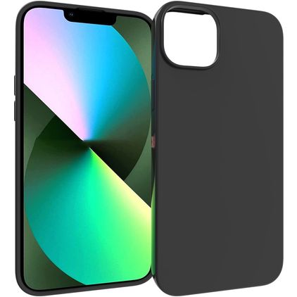 Mobigear Colors iPhone 14 Plus Fleksibel TPU Bagsidecover - Sort