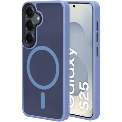 Mobiparts Hardcover Samsung Galaxy S25 MagSafe Tvrdý plast Zadní kryt - Satin Light Blue