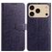 Mobigear Flowers iPhone 17 Pro Max Funda tipo libro Cartera - Morado