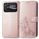 Mobigear Clover POCO C40 Funda tipo libro Cartera - Oro rosa