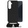 Mobilize Lanyard Gelly Samsung Galaxy A35 TPU flessibile Cover con cordino - Nero