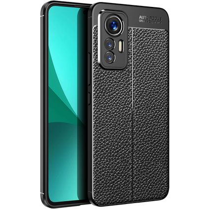 Mobigear Luxury Xiaomi 12 Lite Joustava TPU Suojakuori - Musta