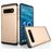 Mobigear Card Samsung Galaxy S10 Plástico rígido Capa traseira Antichoque com porta-cartões - Rosa dourado