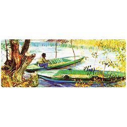 Mobigear Anti-Slip Hiirimatto - 40 x 90 cm - Fishing in Spring