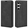 Mobigear Retro Slim Samsung Galaxy S24 FE Plånboksfodral med sedelfack - Svart
