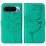 Mobigear Butterfly Google Pixel 9 Funda tipo libro Cartera - Verde