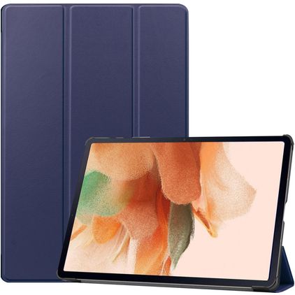 Mobigear Tri-Fold Samsung Galaxy Tab S7 FE Lompakkokotelo - Tummansininen