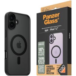 PanzerGlass Clear iPhone 16 Plus MagSafe Fodral Hårdplast Skal Stötsäkert - Transparent / Svart