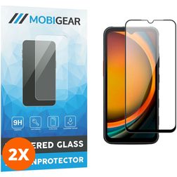 Mobigear Premium Samsung Galaxy Xcover 7 Glas Skærmbeskytter - Case Friendly - Sort (2-pak)