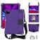 Mobigear HexStrap iPad Air 4 (2020) Funda Plástico rígido / Espuma EVA Carcasa + Portalápices + Correa bandolera + Soporte - Morado
