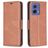 Mobigear Excellent Motorola Moto G85 Pungetui med Seddelrum - Brun
