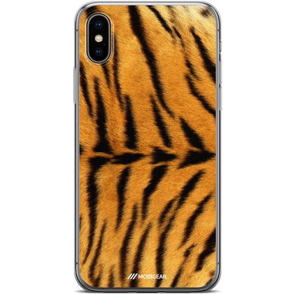 Mobigear iPhone XS Max TPU flexível Capa traseira - Tiger