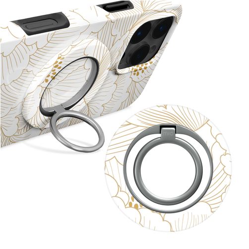 MIO Holder MagSafe Smartphone Ring - White Roses Universal