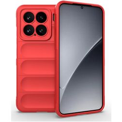 Mobigear Bumpy Xiaomi 15 TPU flexible Carcasa - Rojo
