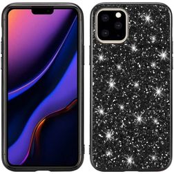Mobigear Glitter iPhone 11 Plástico rígido Capa traseira - Preto