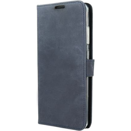 Valenta Classic Samsung Galaxy S20 Plus Äkta läder Plånboksfodral med sedelfack - Blå