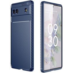 Mobigear Racing Google Pixel 6a Joustava TPU Suojakuori - Sininen
