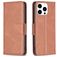 Mobigear Excellent iPhone 15 Pro Etui z klapką typu portfel - Brązowy