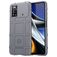 Mobigear Rugged Shield POCO X4 Pro 5G TPU flessibile Back cover Antiurto - Grigio
