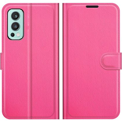 Mobigear Classic OnePlus Nord 2 Funda tipo libro Cartera - Rosa